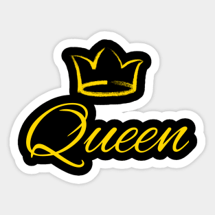 Black Queen, Black Woman, African American Woman. Sticker